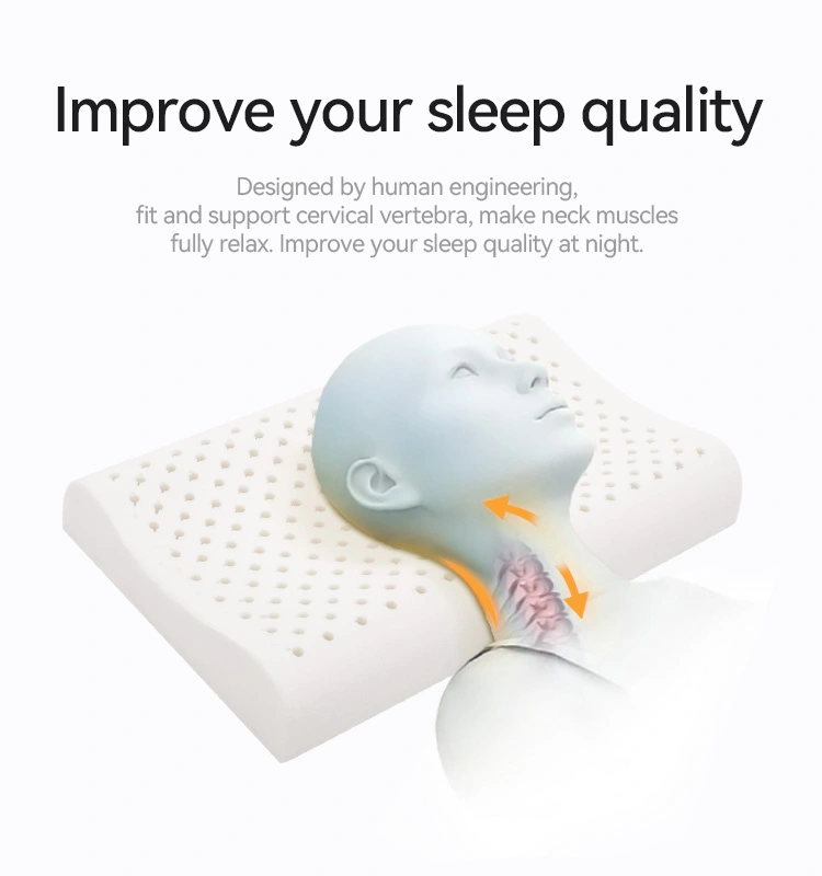 Cervical Orthopedic Latex Ergonomic Pillow